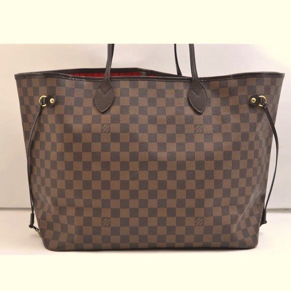 💯AUTHENTIC LOUIS VUITTON DAMIER EBENE NEVERFULL GM - Picture 14 of 16
